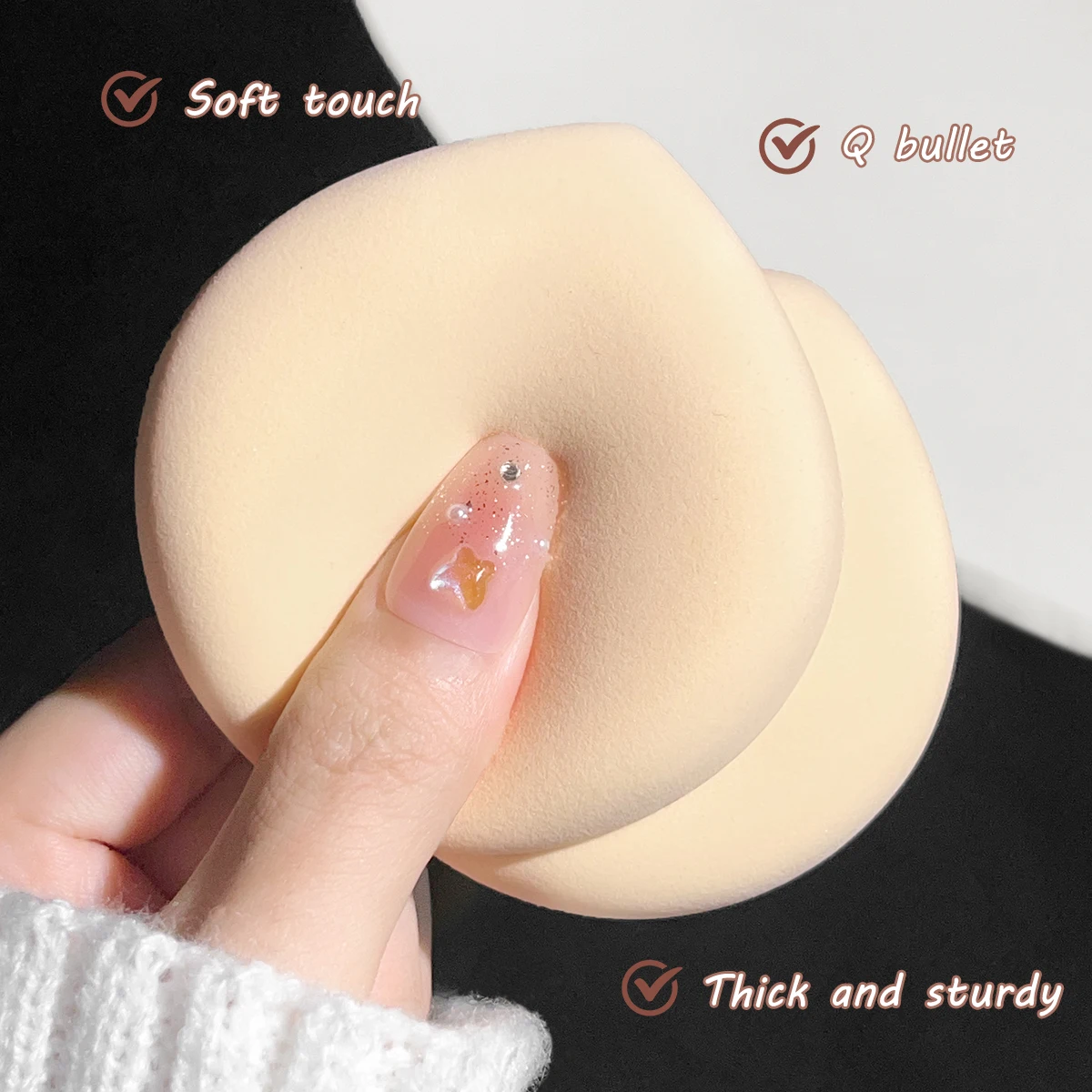Dry and wet makeup puff sponge - Bb Cushion Korean recension och pris