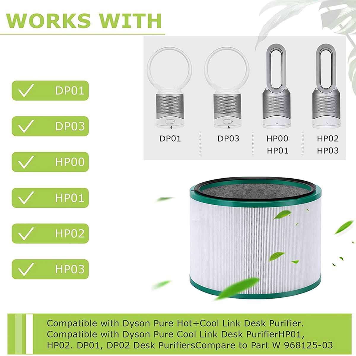 New Replacement Filter for Dys - Dyson Fan Pure Cool recension och pris